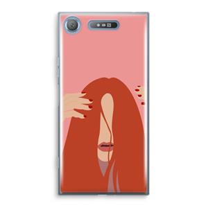 CaseCompany Woke up like this: Sony Xperia XZ1 Transparant Hoesje