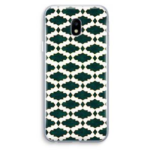 CaseCompany Moroccan tiles: Samsung Galaxy J3 (2017) Transparant Hoesje