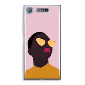 CaseCompany Yellow glasses: Sony Xperia XZ1 Transparant Hoesje