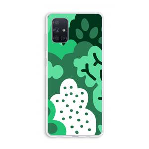 CaseCompany Bushes: Galaxy A71 Transparant Hoesje