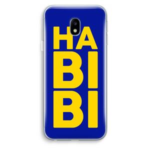 CaseCompany Habibi Blue: Samsung Galaxy J3 (2017) Transparant Hoesje