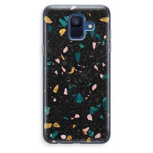 CaseCompany Terrazzo N°10: Samsung Galaxy A6 (2018) Transparant Hoesje