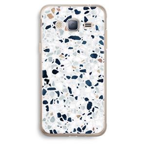 CaseCompany Terrazzo N°1: Samsung Galaxy J3 (2016) Transparant Hoesje