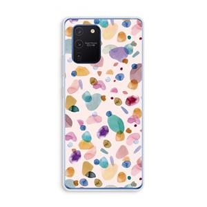 CaseCompany Terrazzo Memphis Pink: Samsung Galaxy Note 10 Lite Transparant Hoesje