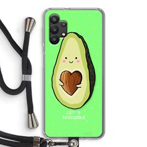 CaseCompany Avocuddle: Samsung Galaxy A32 5G Transparant Hoesje met koord