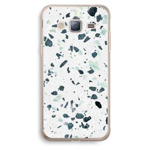 CaseCompany Terrazzo N°2: Samsung Galaxy J3 (2016) Transparant Hoesje