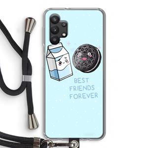 CaseCompany Best Friend Forever: Samsung Galaxy A32 5G Transparant Hoesje met koord