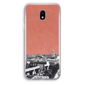 CaseCompany Marrakech Skyline : Samsung Galaxy J3 (2017) Transparant Hoesje
