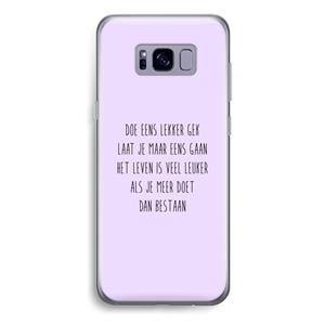 CaseCompany Gek: Samsung Galaxy S8 Plus Transparant Hoesje