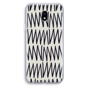 CaseCompany Marrakech Zigzag: Samsung Galaxy J3 (2017) Transparant Hoesje