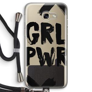 CaseCompany Girl Power #2: Samsung Galaxy A5 (2017) Transparant Hoesje met koord