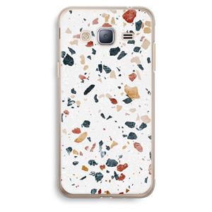 CaseCompany Terrazzo N°4: Samsung Galaxy J3 (2016) Transparant Hoesje