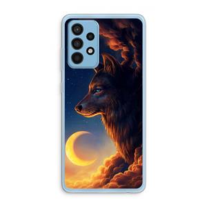 CaseCompany Night Guardian: Samsung Galaxy A52 Transparant Hoesje
