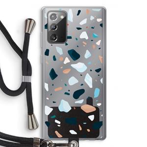 CaseCompany Terrazzo N°13: Samsung Galaxy Note 20 / Note 20 5G Transparant Hoesje met koord