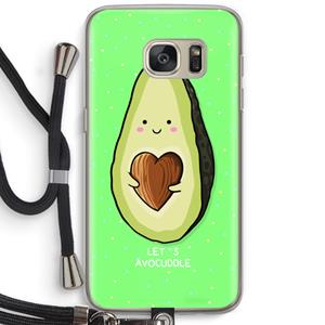 CaseCompany Avocuddle: Samsung Galaxy S7 Transparant Hoesje met koord