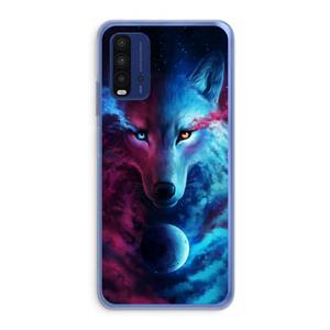 CaseCompany Where Light And Dark Meet: Xiaomi Redmi 9T Transparant Hoesje