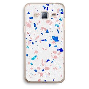 CaseCompany Terrazzo N°6: Samsung Galaxy J3 (2016) Transparant Hoesje