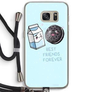 CaseCompany Best Friend Forever: Samsung Galaxy S7 Transparant Hoesje met koord
