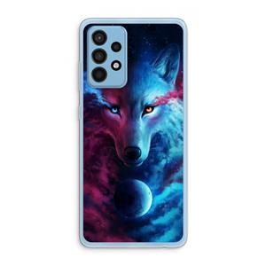 CaseCompany Where Light And Dark Meet: Samsung Galaxy A52 Transparant Hoesje
