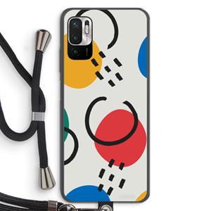 CaseCompany Illustratieve pop 3: Xiaomi Redmi Note 10 5G Transparant Hoesje met koord
