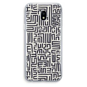 CaseCompany Moroccan Print: Samsung Galaxy J3 (2017) Transparant Hoesje