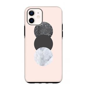 CaseCompany Marmeren cirkels: iPhone 12 mini Tough Case