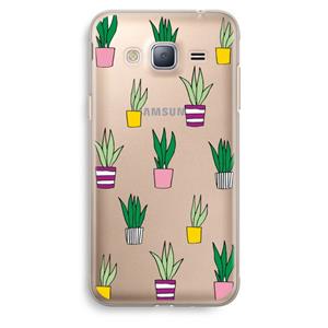 CaseCompany Sanseveria: Samsung Galaxy J3 (2016) Transparant Hoesje