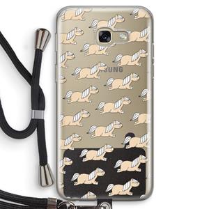 CaseCompany Ponys: Samsung Galaxy A5 (2017) Transparant Hoesje met koord