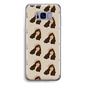 CaseCompany Bonjour mon amour: Samsung Galaxy S8 Plus Transparant Hoesje