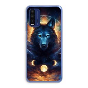 CaseCompany Wolf Dreamcatcher: Xiaomi Redmi 9T Transparant Hoesje