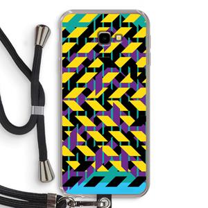CaseCompany Skew Bee 3: Samsung Galaxy J4 Plus Transparant Hoesje met koord