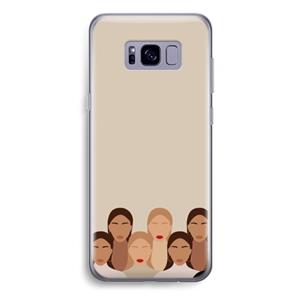 CaseCompany Girls girls girls: Samsung Galaxy S8 Plus Transparant Hoesje