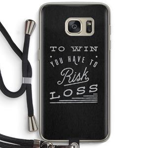 CaseCompany Risk loss: Samsung Galaxy S7 Transparant Hoesje met koord