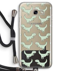 CaseCompany Dinos: Samsung Galaxy A5 (2017) Transparant Hoesje met koord