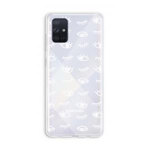 CaseCompany Eye pattern #3: Galaxy A71 Transparant Hoesje