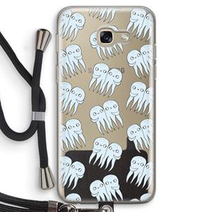 CaseCompany Octopussen: Samsung Galaxy A5 (2017) Transparant Hoesje met koord