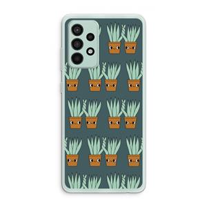 CaseCompany Sansevieria: Samsung Galaxy A52s 5G Transparant Hoesje