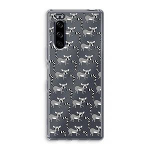 CaseCompany Makis: Sony Xperia 5 Transparant Hoesje