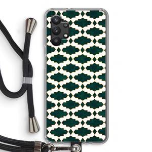 CaseCompany Moroccan tiles: Samsung Galaxy A32 5G Transparant Hoesje met koord
