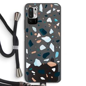 CaseCompany Terrazzo N°13: Xiaomi Redmi Note 10 5G Transparant Hoesje met koord
