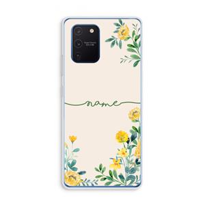 CaseCompany Gele bloemen: Samsung Galaxy Note 10 Lite Transparant Hoesje