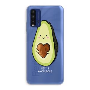 CaseCompany Avocuddle: Xiaomi Redmi 9T Transparant Hoesje