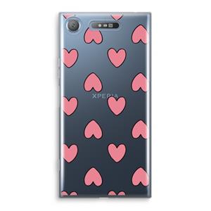 CaseCompany Ondersteboven verliefd: Sony Xperia XZ1 Transparant Hoesje