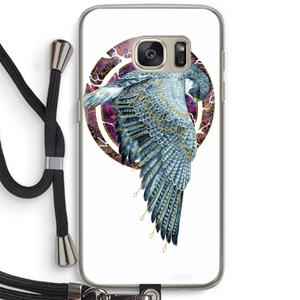 CaseCompany Golden Falcon: Samsung Galaxy S7 Transparant Hoesje met koord