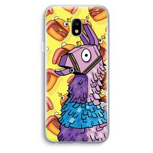 CaseCompany Loot Burger: Samsung Galaxy J3 (2017) Transparant Hoesje