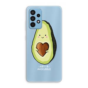CaseCompany Avocuddle: Samsung Galaxy A52 Transparant Hoesje