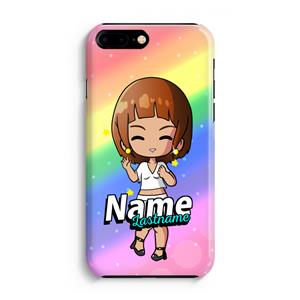 CaseCompany Chibi Maker vrouw: iPhone 8 Plus Volledig Geprint Hoesje