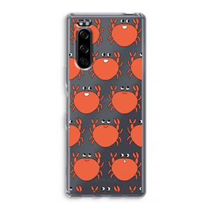 CaseCompany Krab: Sony Xperia 5 Transparant Hoesje