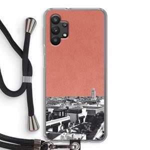 CaseCompany Marrakech Skyline : Samsung Galaxy A32 5G Transparant Hoesje met koord