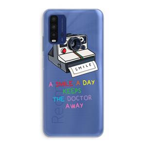 CaseCompany Smile: Xiaomi Redmi 9T Transparant Hoesje